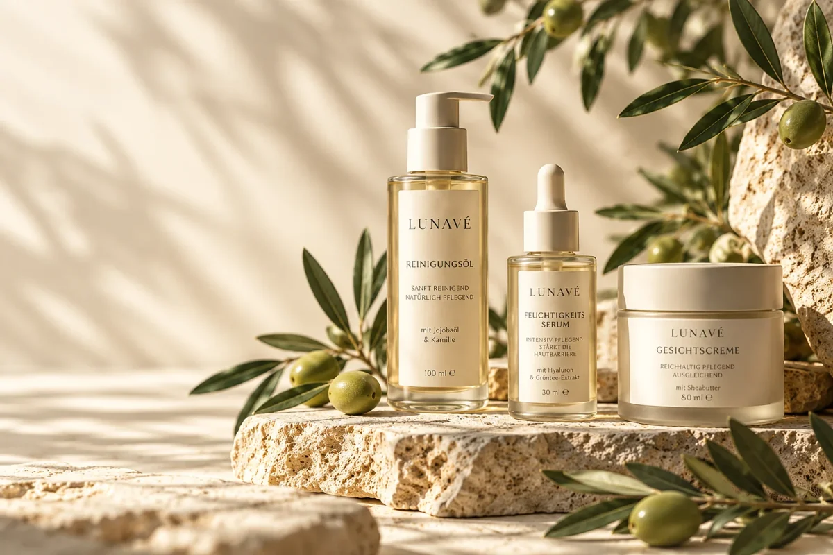 LUNAVÉ – elegante Kosmetikprodukte im warmen, minimalistischen Design